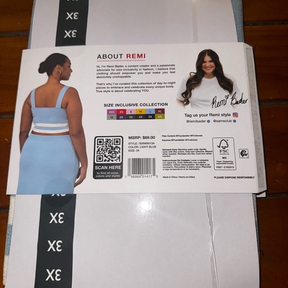 Edited by Remi Bader Blue Knit Tank Top - Picture 12 of 16